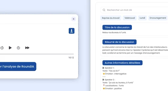 Illustration montrant comment l’IA vocale peut améliorer le service client grâce à l’analyse automatique des appels et la génération de rapports détaillés