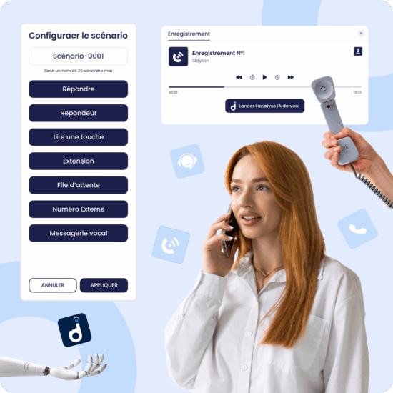 Interface de téléphonie IA RoundVoIP analysant les appels pour optimiser l’expérience client en 2025