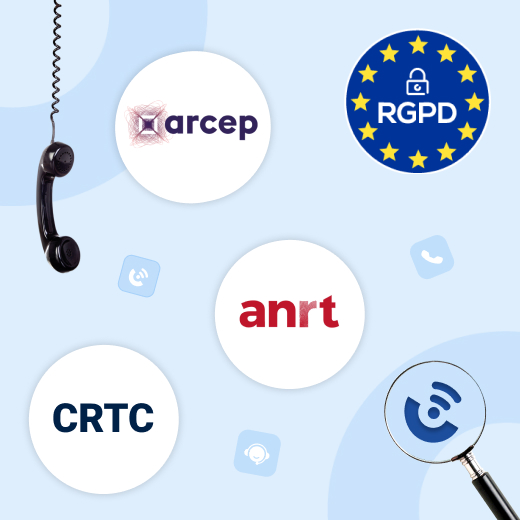 Carte des zones réglementaires VoIP – Conformité RGPD ARCEP CRTC ANRT par région