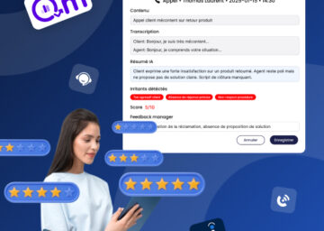 interface IA de supervision des appels