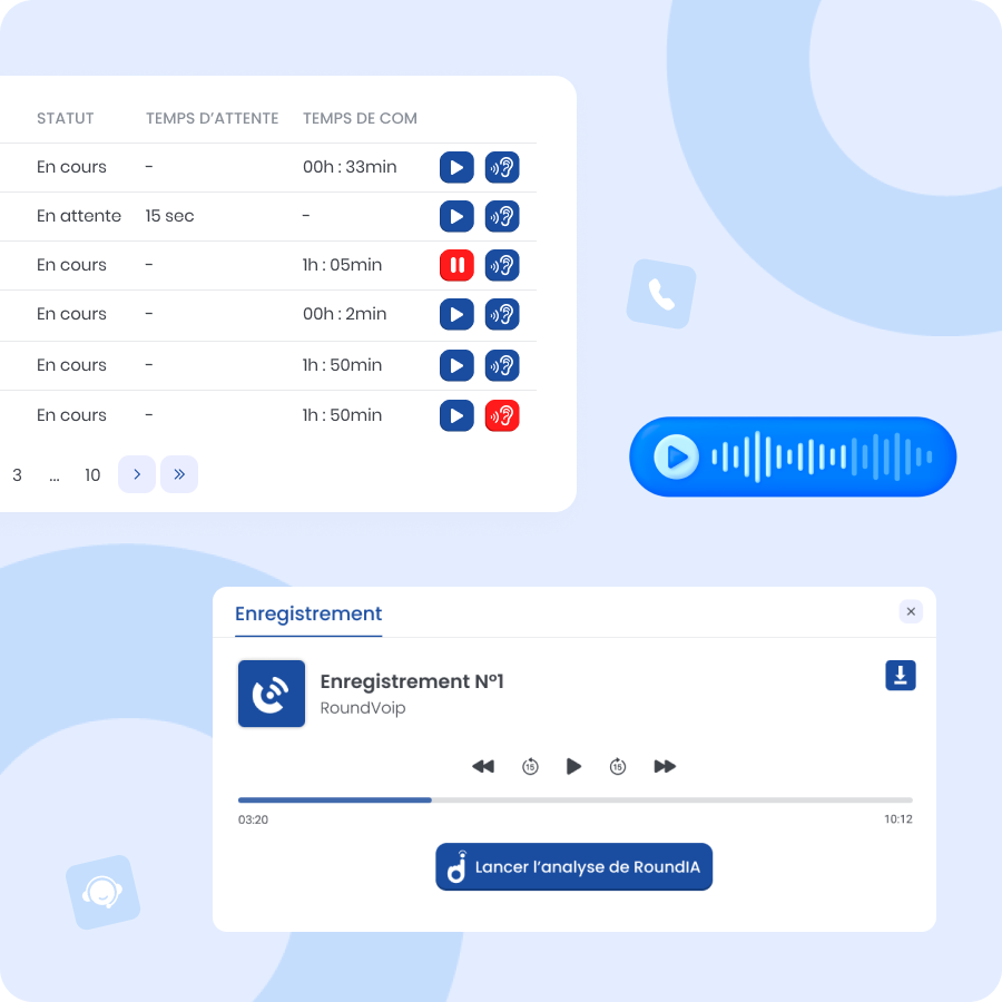 Enregistrement d’Appels Enregistrement d’Appels