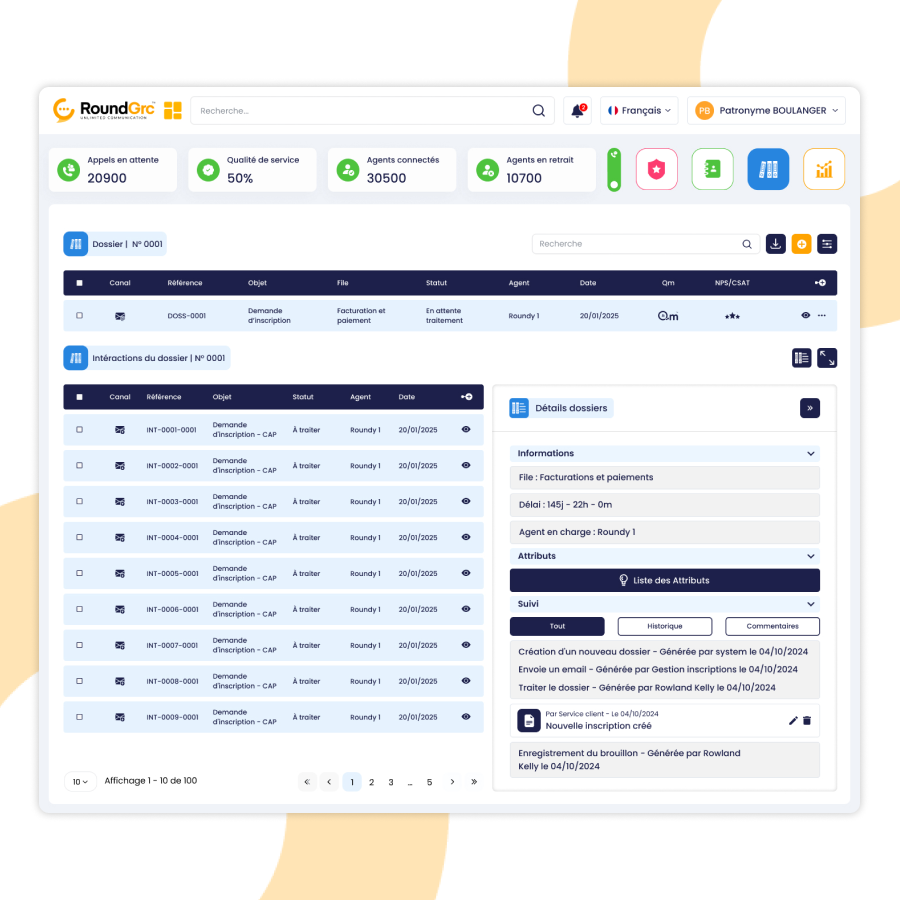 Une vue unique pour chaque client  CRM Gestion relation client 