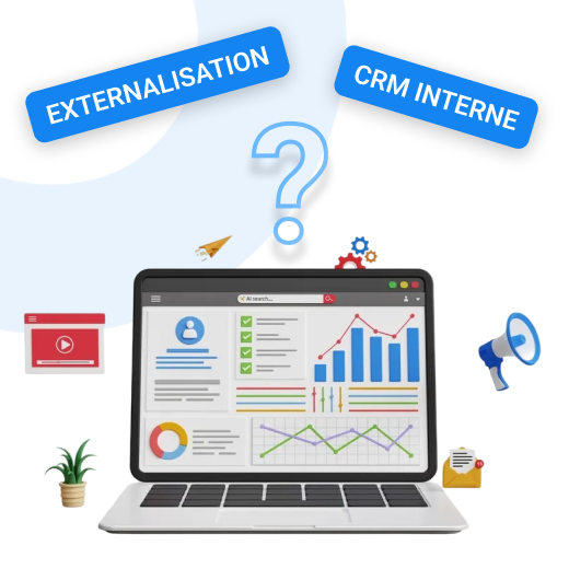CRM interne ou externalisation du support : le vrai comparatif coûts, contrôle et performance